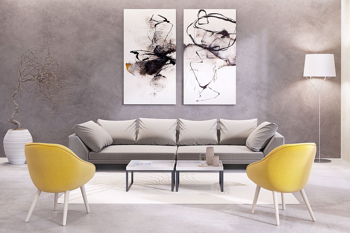 artwork inspired living room decor | Interior Design Ideas