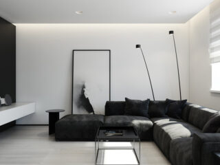6 Perfectly Minimalistic Black And White Interiors