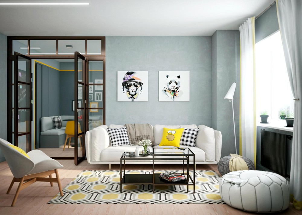 Bright Homes With Energetic Yellow Accents