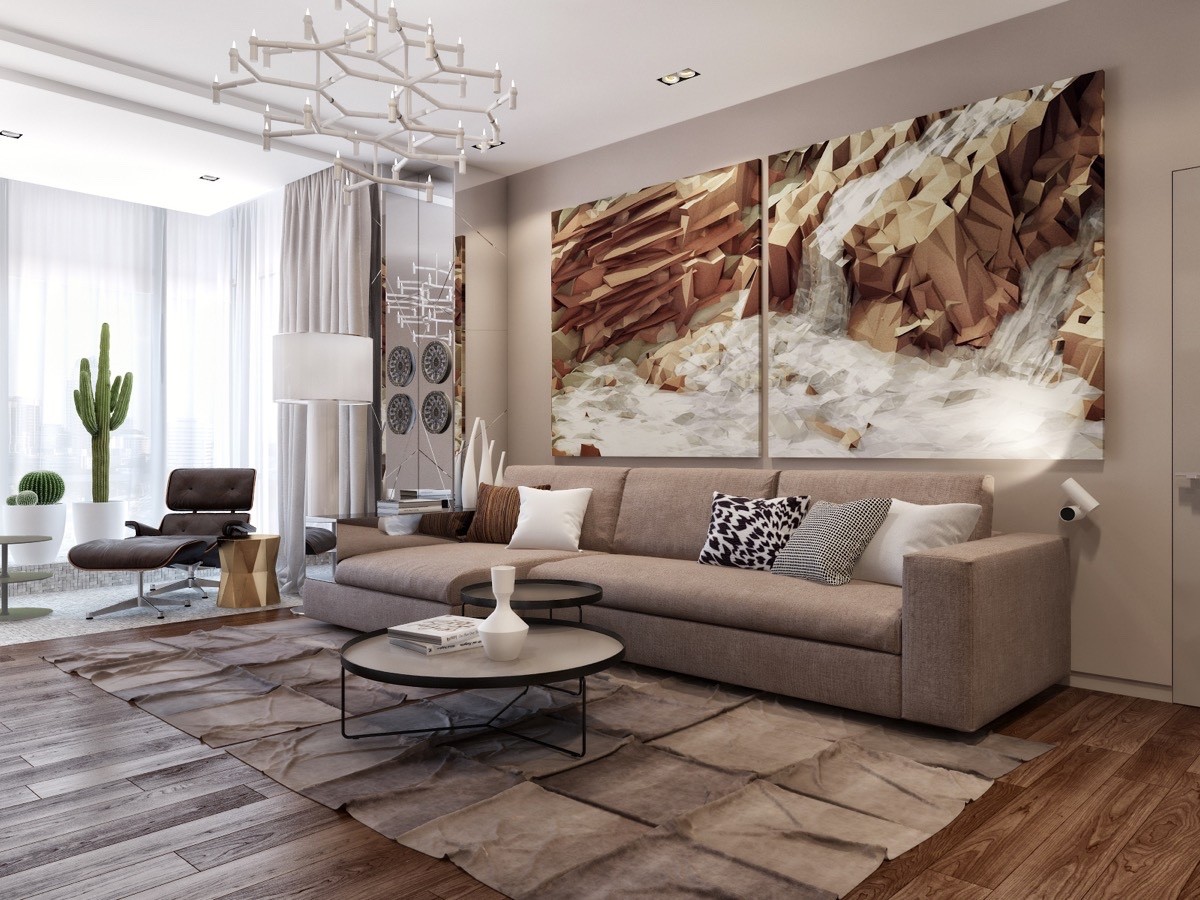 Geometric Living Room Artwork