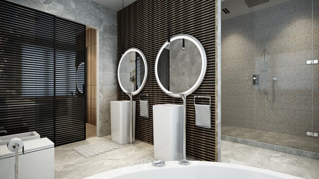 creative wood paneling coverup Interior Design Ideas