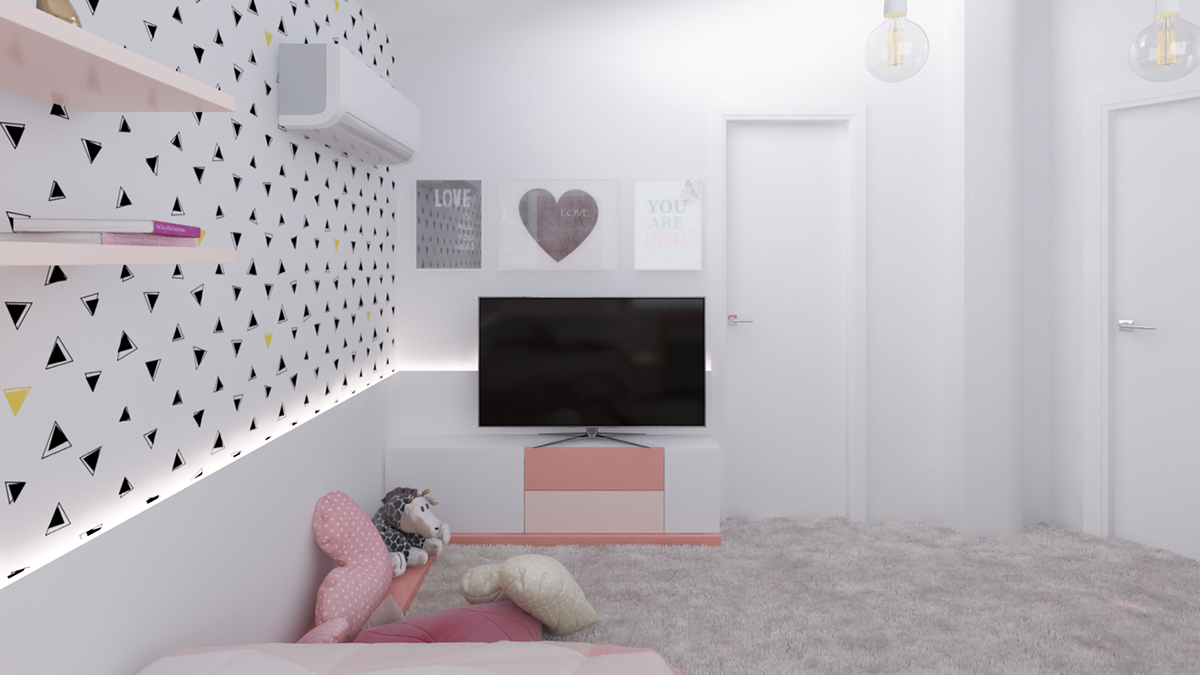 Pink Kids Television Stand Inspiration