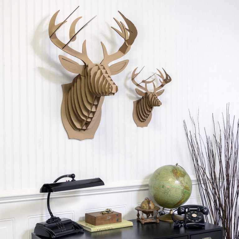 cardboard deer head Interior Design Ideas