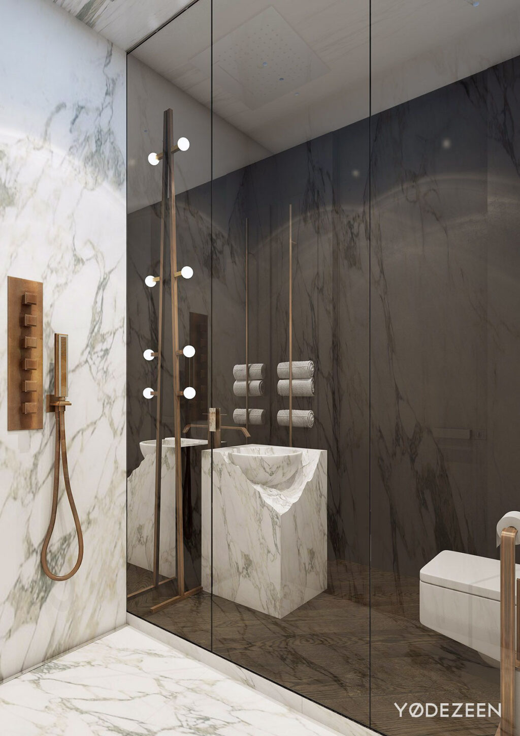 chipped corner marble sink vessel Interior Design Ideas