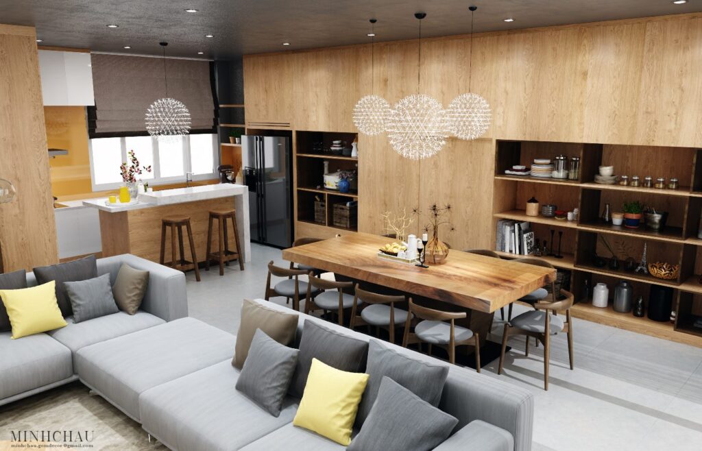 Color Combo Inspiration: Wood Interiors With Grey Accents