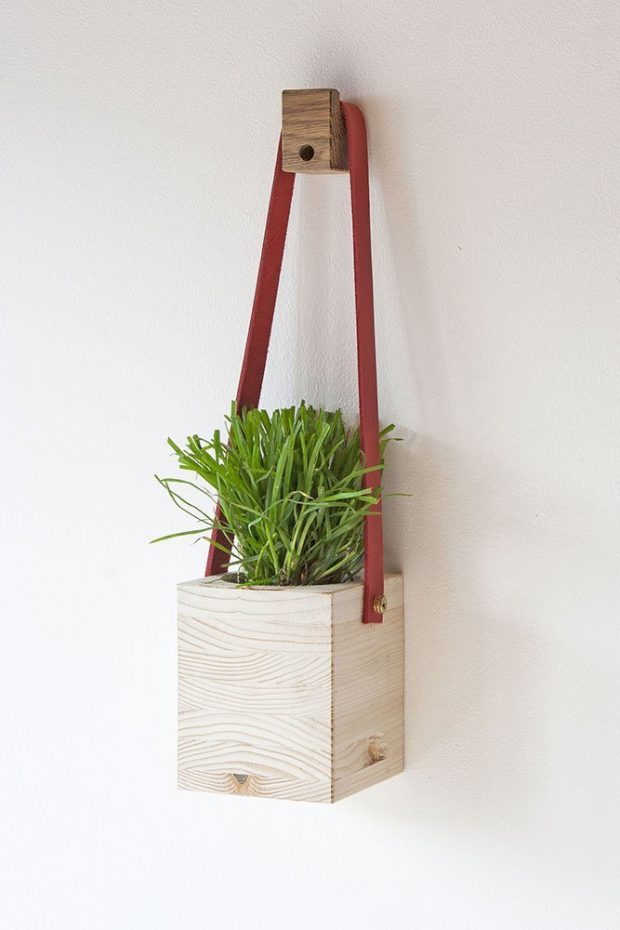 hanging wooden planters Interior Design Ideas