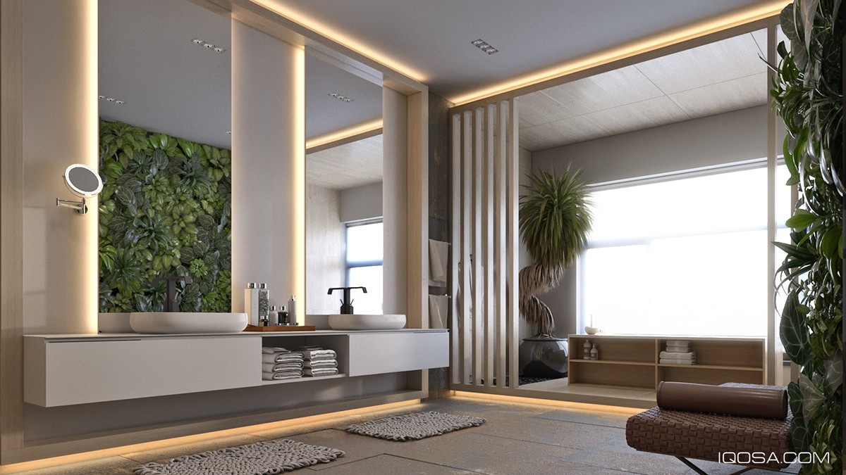 inspiring bathroom plants | Interior Design Ideas