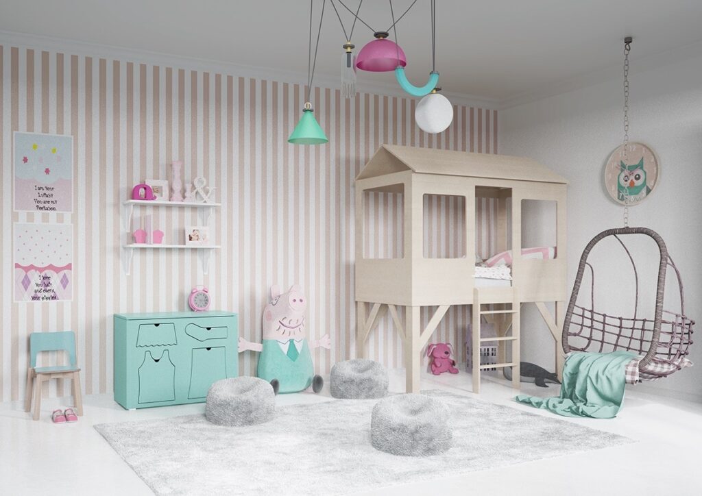Modern Blue And Pink Bedroom Ideas For Kids