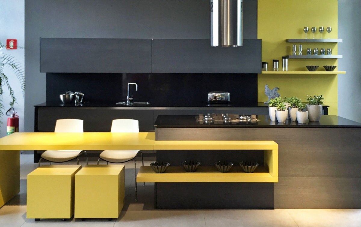 yellow color kitchen | Interior Design Ideas