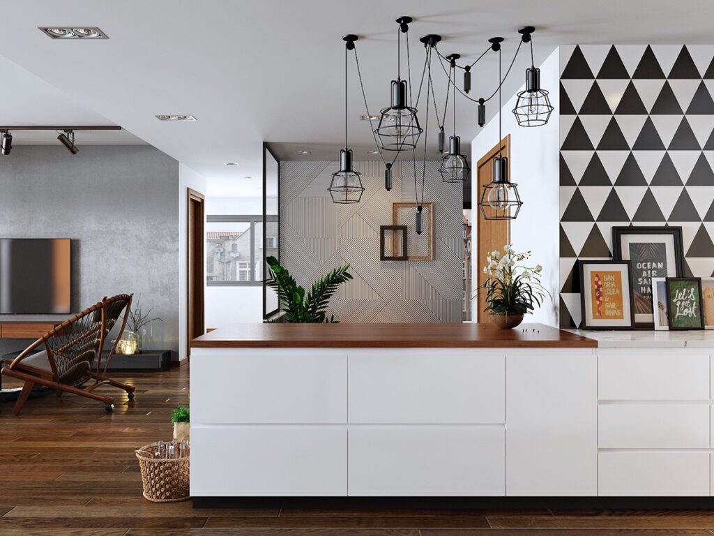 Snapshot of Geometric Shapes Scandanavian Apartment Design