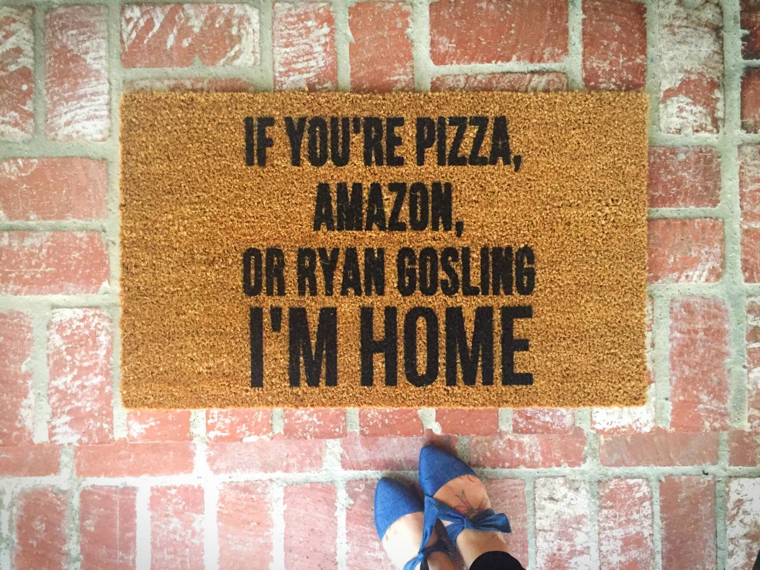 Okay but Did You Text First Doormats Funny Personalized Quotes