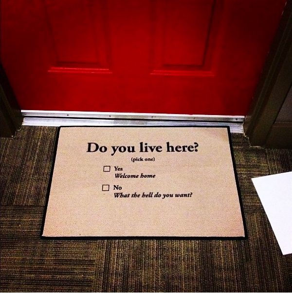 Funny Home Entrance Rug, Door Mat Entrance Funny