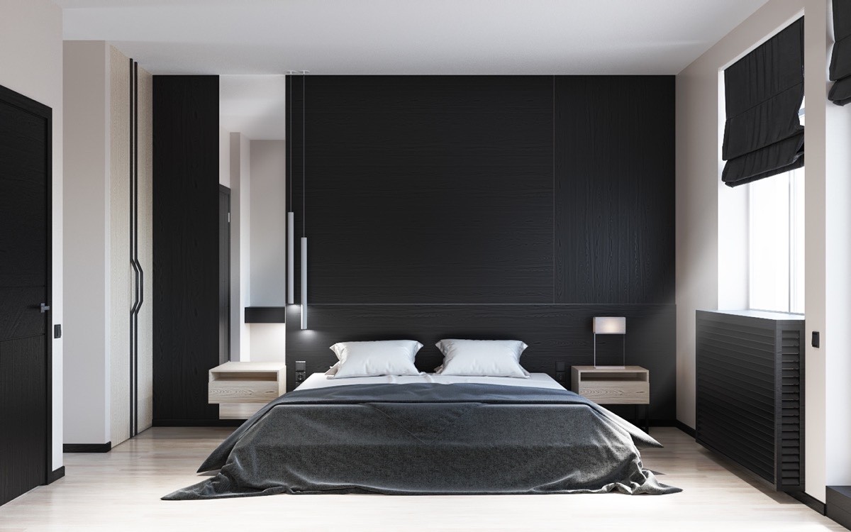 40 Beautiful Black & White Bedroom Designs