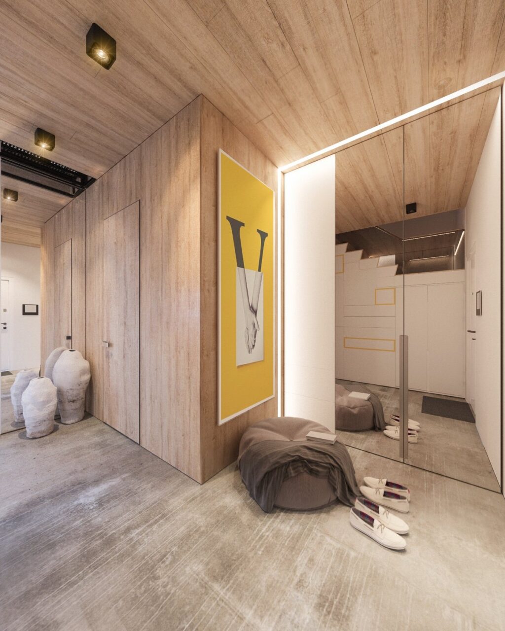 Attic Conversion Creates A Warm, Contemporary Home (With Floor Plans)