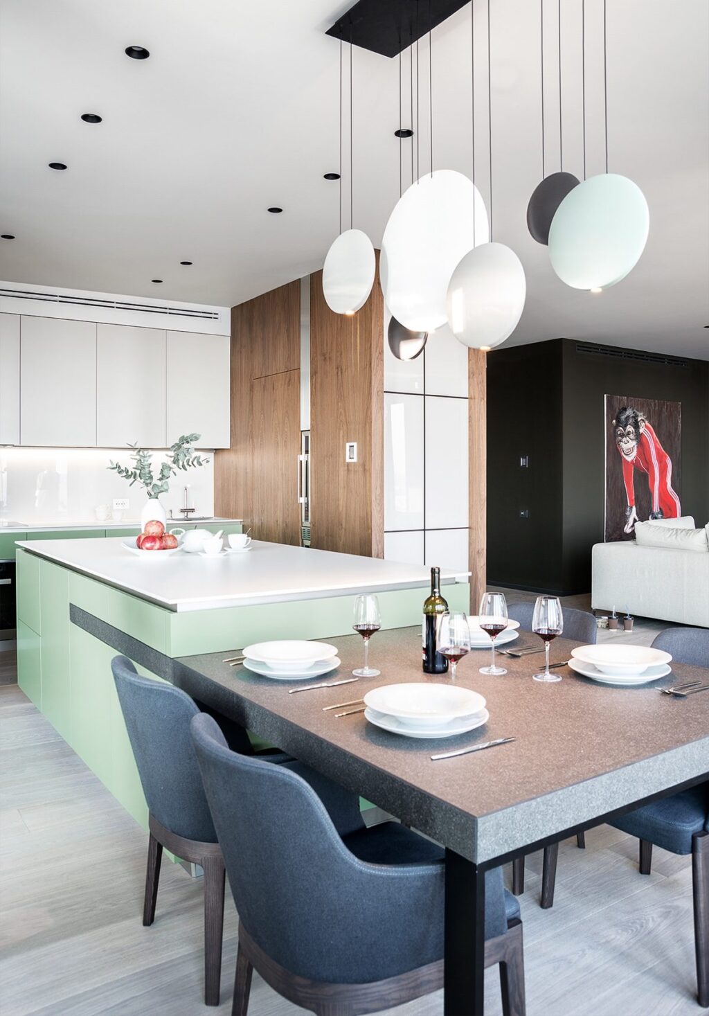 Kitchen Area Bar Table | Interior Design Ideas