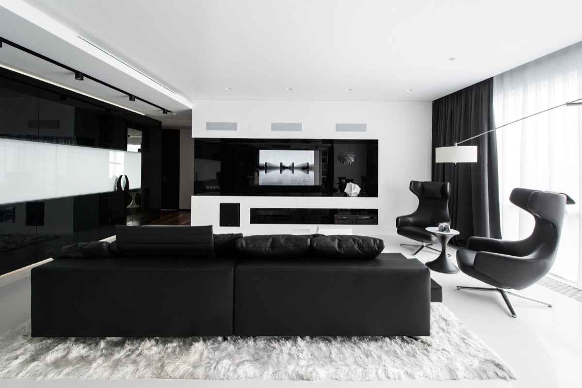 black-and-white-living-room-ideas-large-wall-cut-outs-black ...