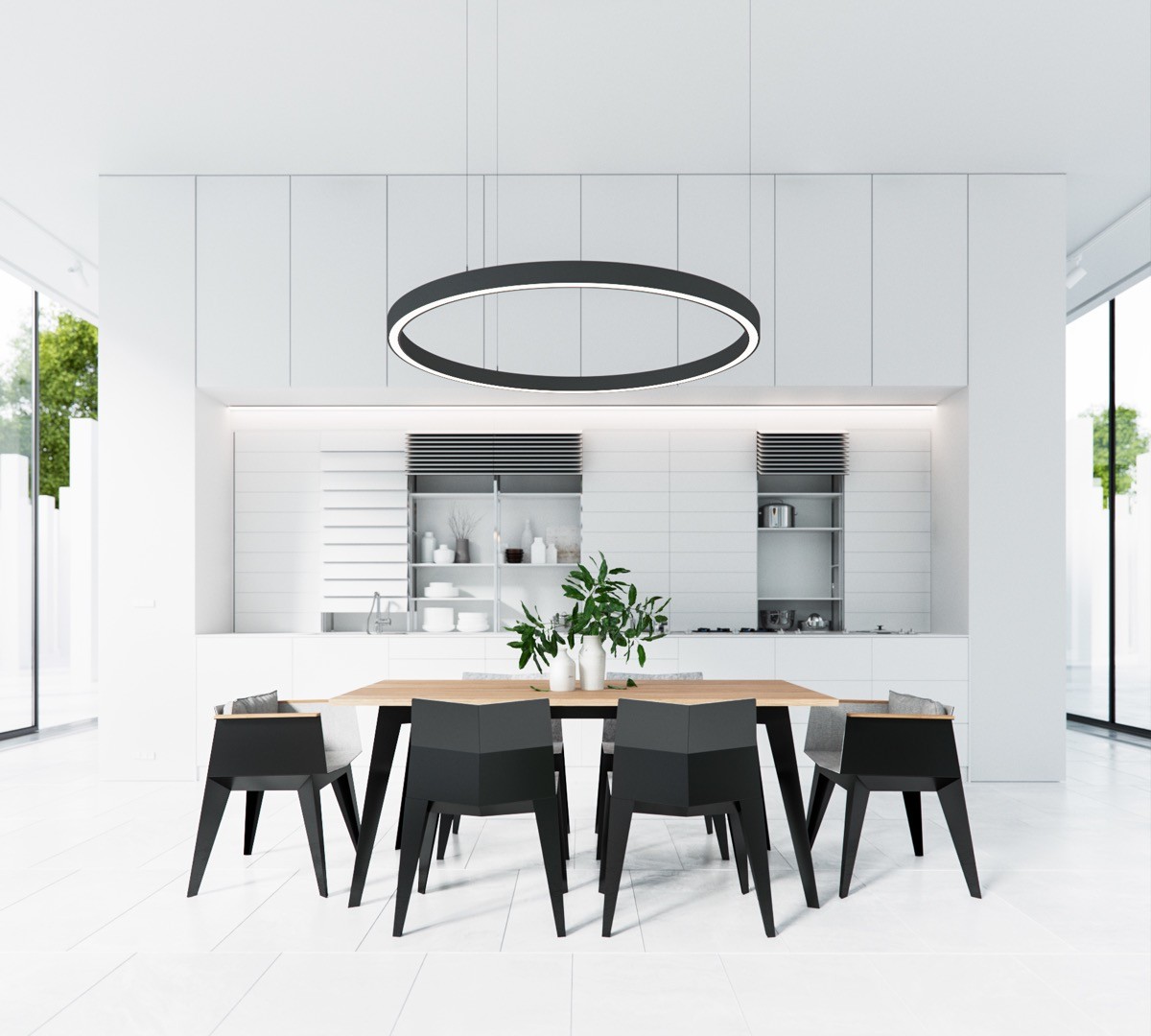 30 Black And White Dining Rooms That Work Their Monochrome Magic