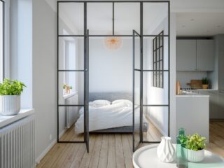 3 Modern Studio Apartments With Glass-Walled Bedrooms