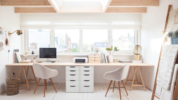 36 Inspirational Home Office Workspaces That Feature 2 Person Desks