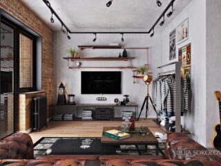 How To Design Industrial Style Bachelor Pads: 4 Examples
