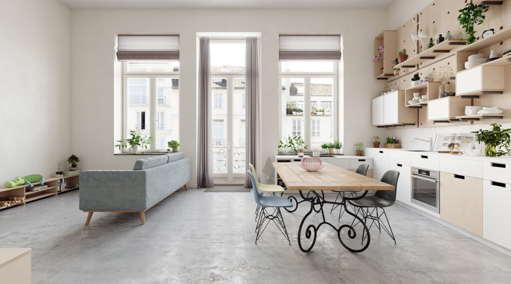 View of 5 Scandinavian-Style Apartments