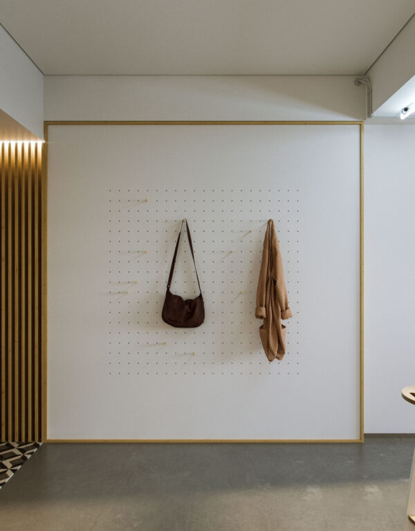 modular peg and board coat rack Interior Design Ideas