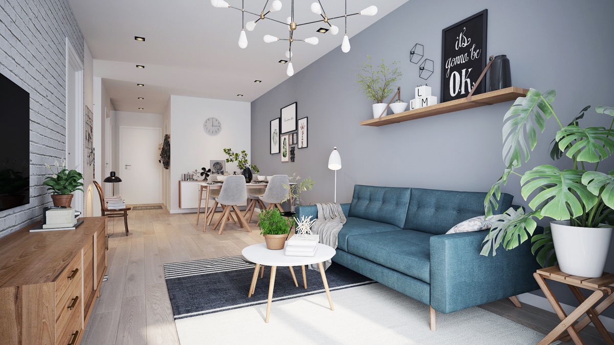 Turquoise Sofa Interior Design Ideas