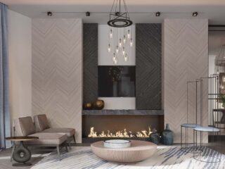 A Luxurious Home Interior with Pretty, Muted Pastel Colors