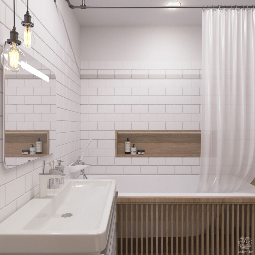 Wood bath panel Interior Design Ideas