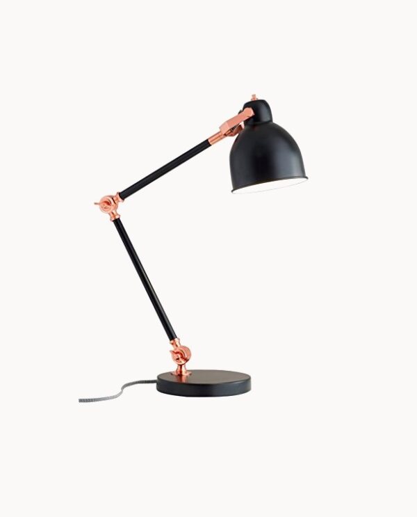Black and copper discount desk lamp