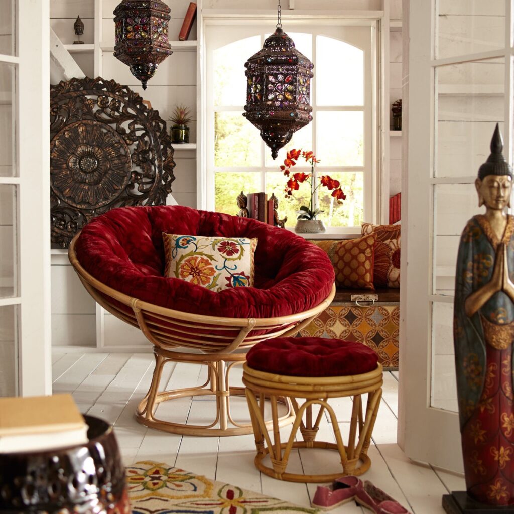 red velvet on cane round cheap occasional chairs Interior Design Ideas