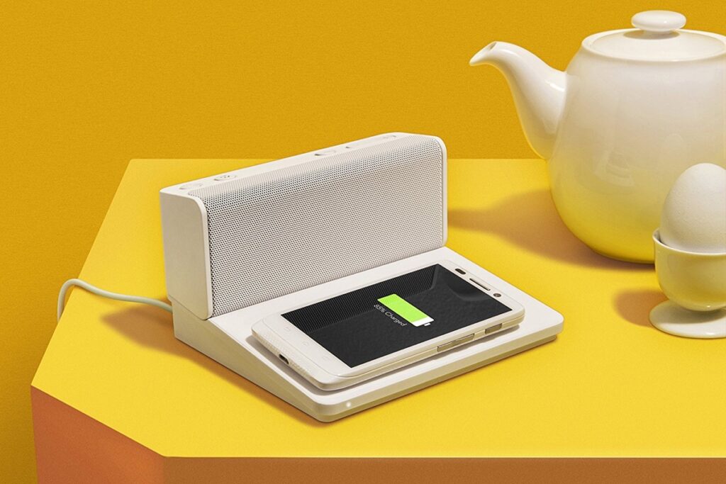 speakerwithqiwirelessphonecharger Interior Design Ideas