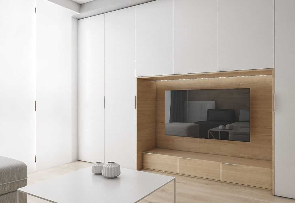 Bespoke lounge storage units Interior Design Ideas