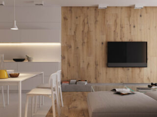 Modest Size Modern Interiors That Flirt With Feature Walls