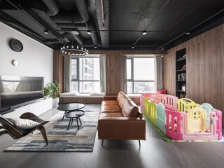 Child-Friendly Industrial Style Home