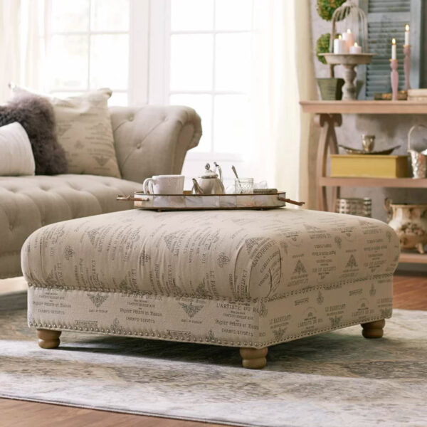 Printed ottoman discount coffee table