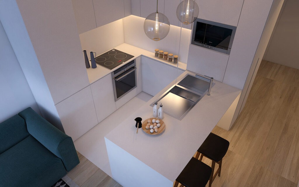White kitchen worktop | Interior Design Ideas
