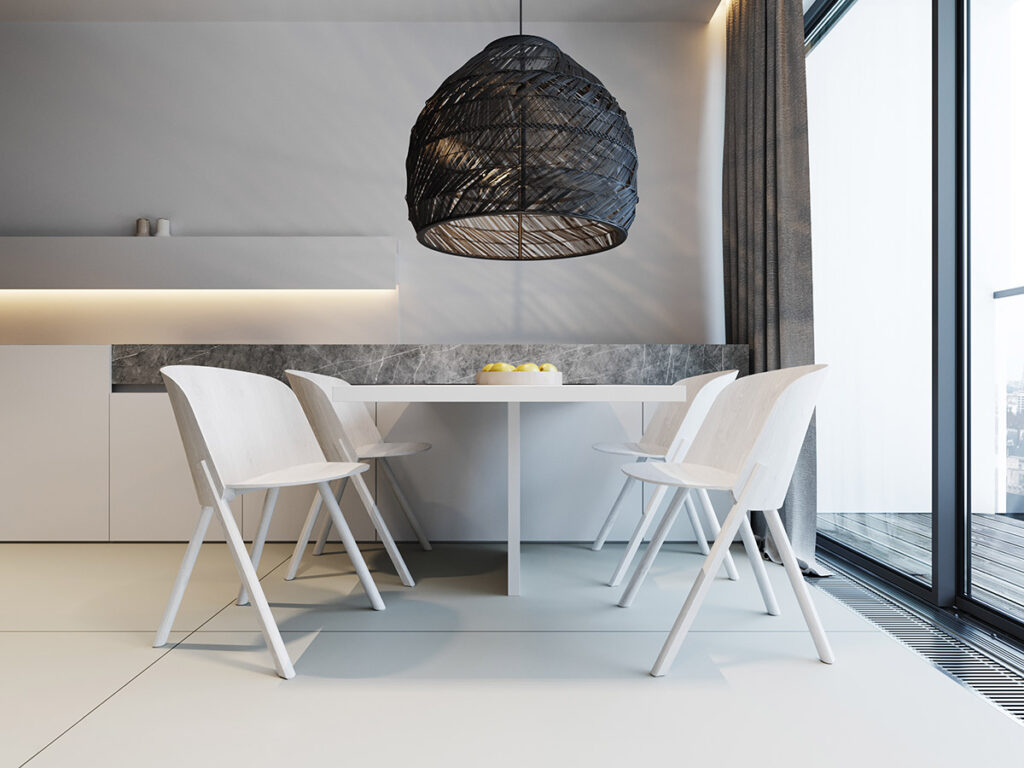 Black and white dining room decor | Interior Design Ideas