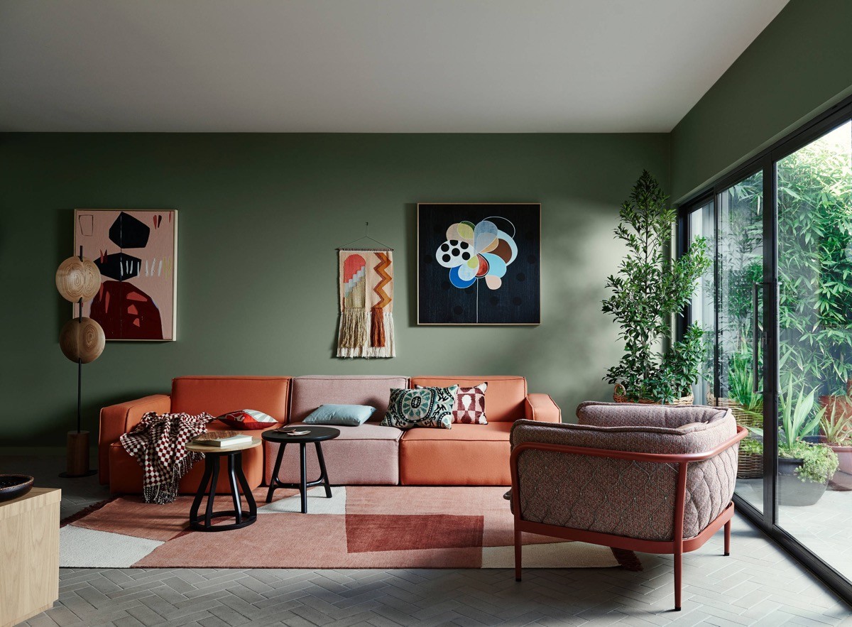 30 Gorgeous Green Living Rooms And Tips