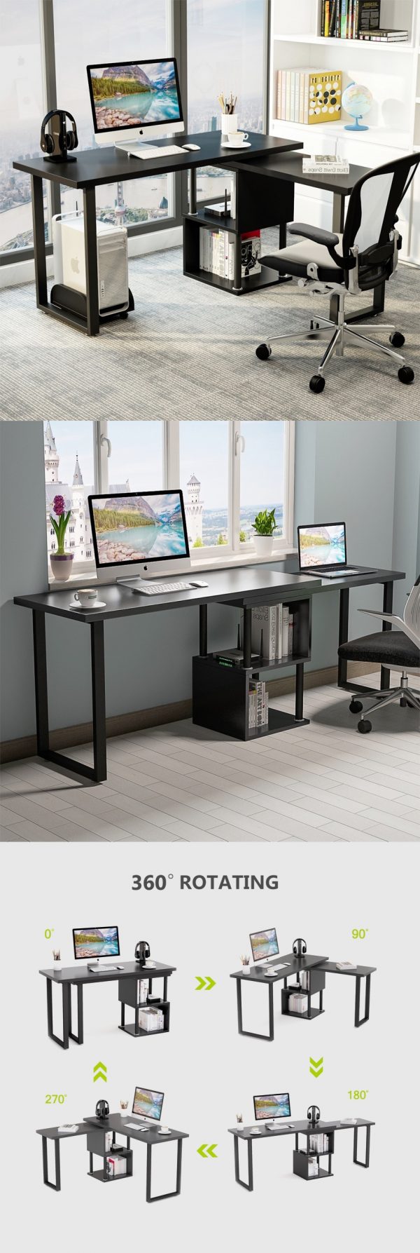 A AIRLLEN Sleek and Sturdy 30x60 Inch Computer Desk - Modern Design for  Home Office, Perfect for Work and Study, Multi-Purpose Table for Writing