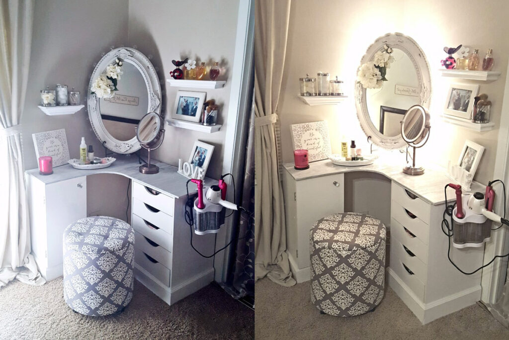 Diy Corner Makeup Vanity Table Decor Ideas Beauty Hot Sex Picture