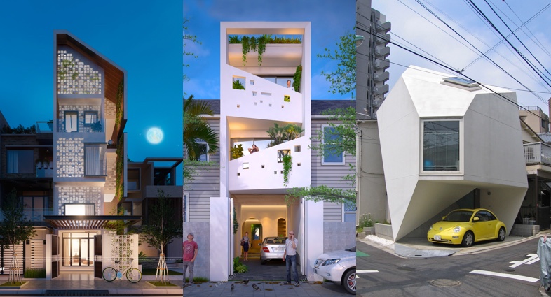 Modern Narrow House Exterior Designs