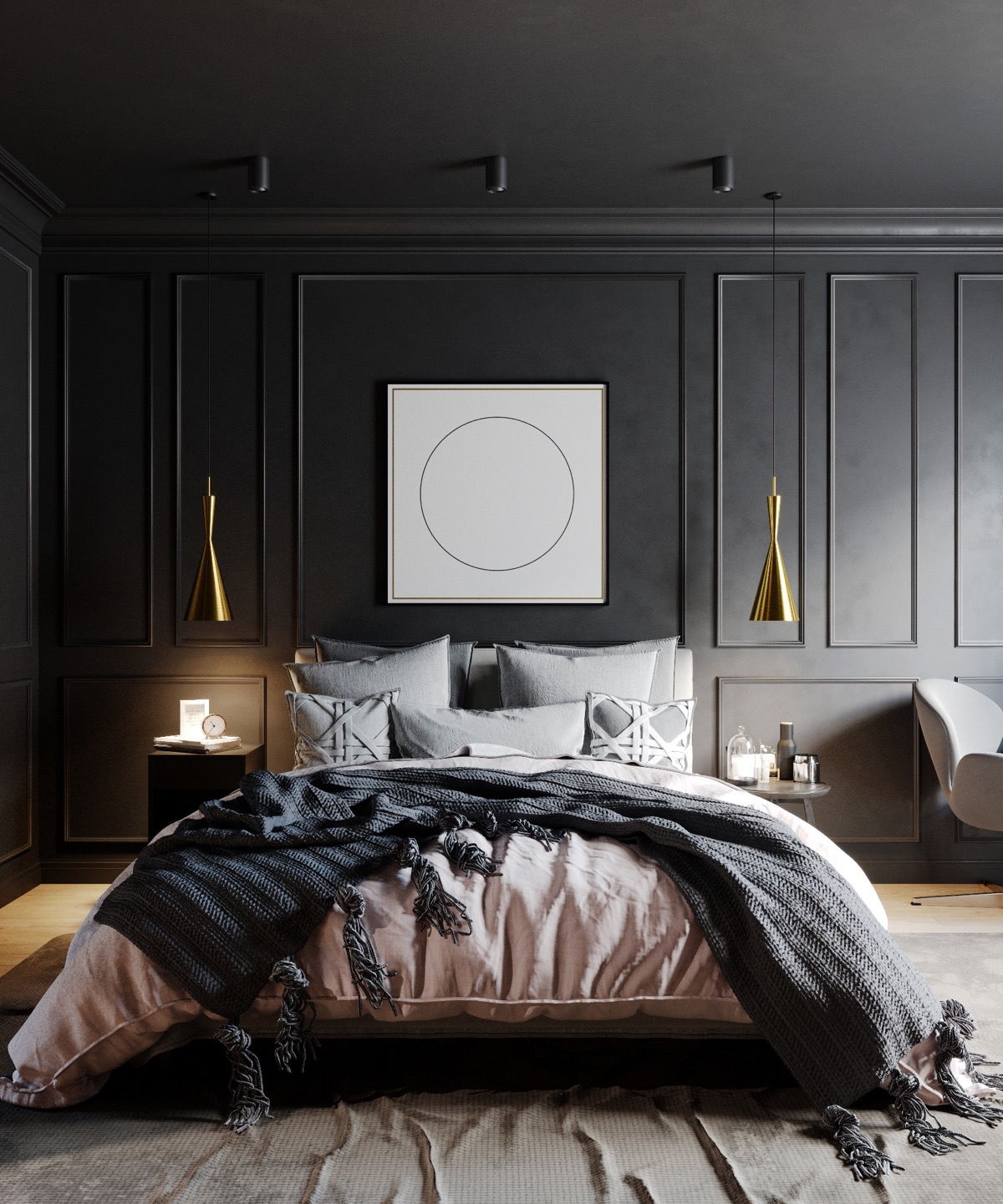 Cách bài trí bedroom decor black để tăng độ sang trọng cho phòng ...