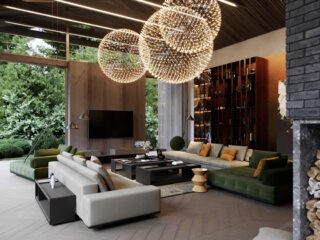 Dramatic Interior With Luxury Closets & Bathrooms