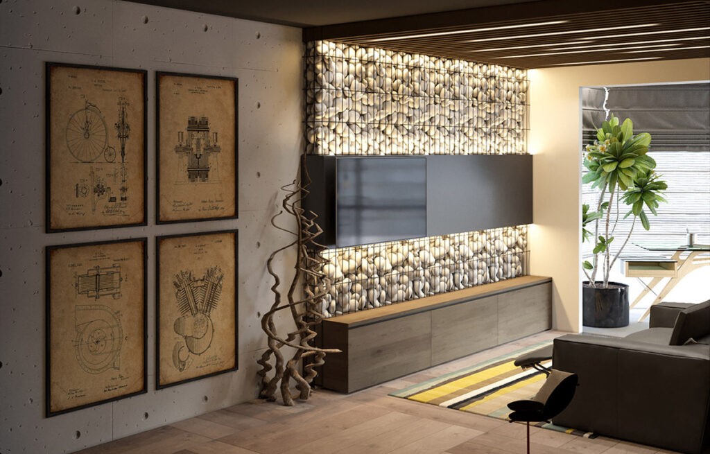 unique tv wall decor | Interior Design Ideas