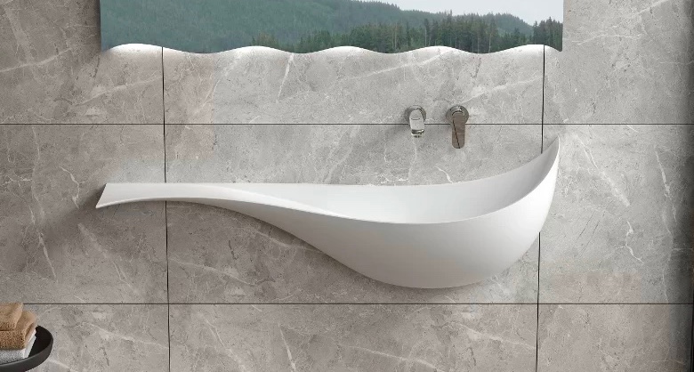modern blabk white bathroom sink ideas