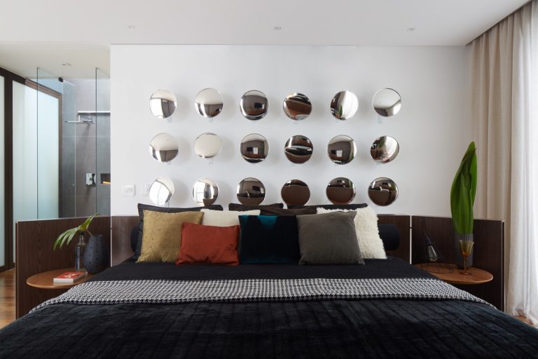 Headboard feature wall Interior Design Ideas