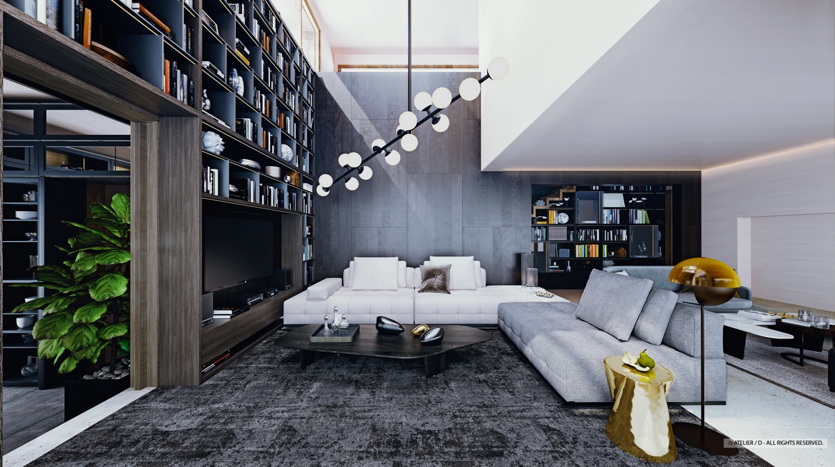 750525 4K, 5K, Interior, Living room, Design, High-tech style - Rare  Gallery HD Wallpapers