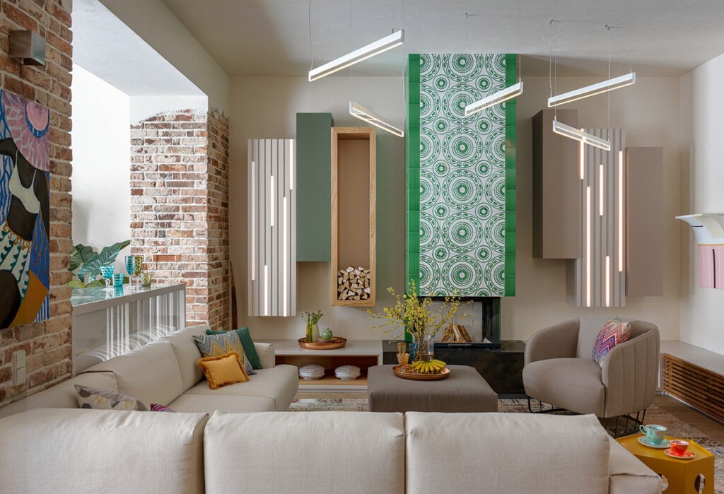 Quirky Colourful Interior With Unique Lighting Schemes