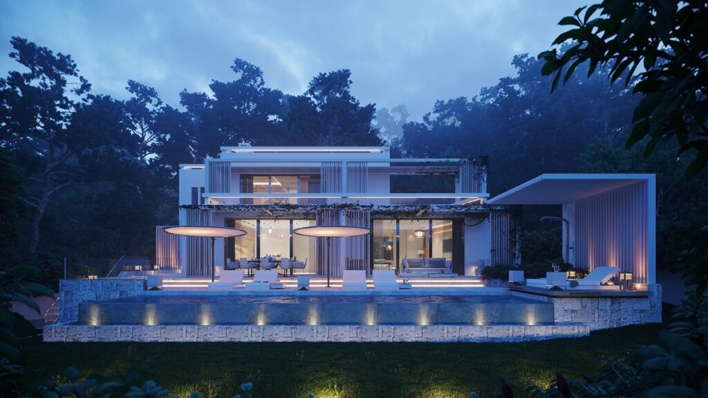 Pool lights | Interior Design Ideas